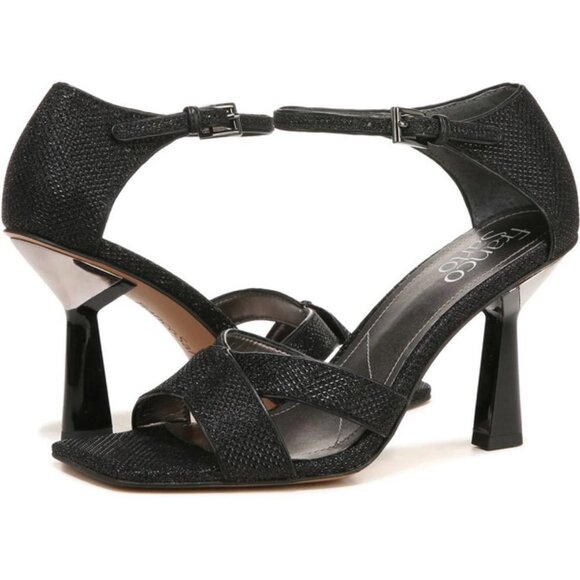Franco Sarto Black Rania Ankle Strap Sandal - Picture 2 of 2